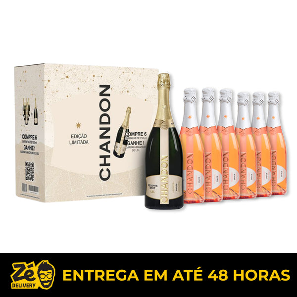 Chandon Passion on Ice Kit 6 unidades 750ml + 1 Magnum Brut 1,5L