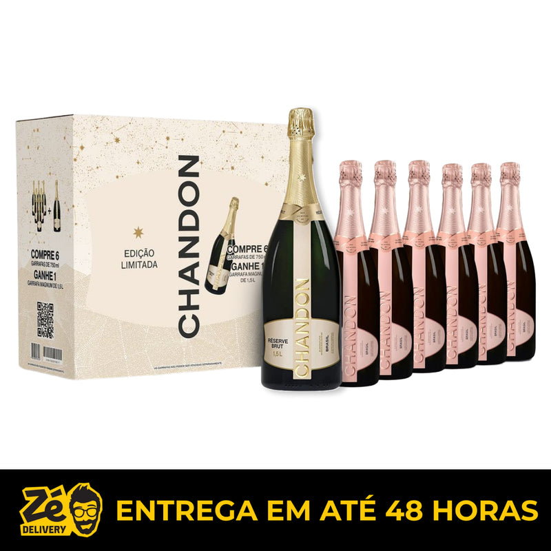 Chandon Reserve Rose Kit 6 unidades 750ml + 1 Magnum 1,5L