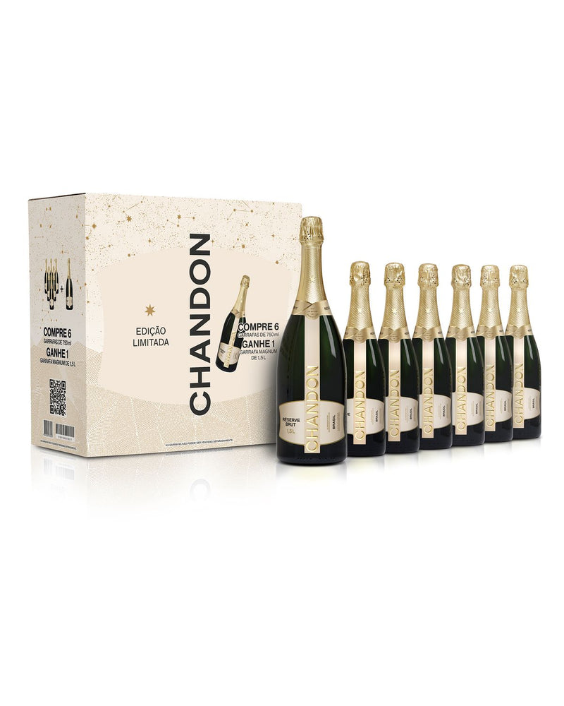 Chandon Reserve Brut Kit 6 unidades 750ml + 1 Magnum 1,5L